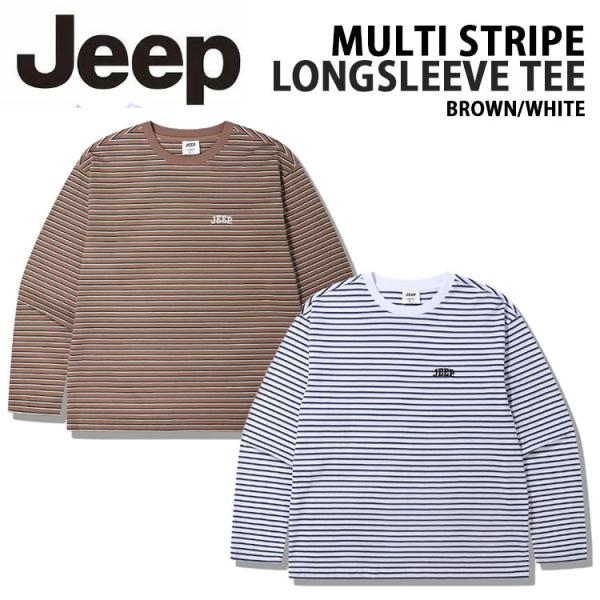 Jeep ジープ ロンT 長袖Tシャツ ボーダー MULTI STRIPE LONGSLEEVE T...
