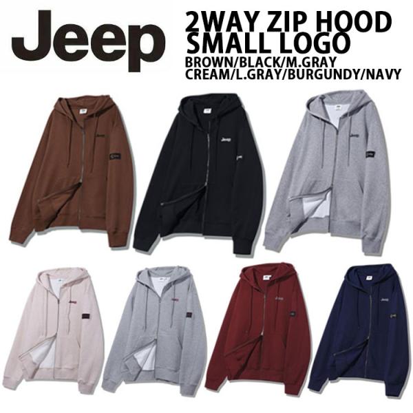 Jeep ジープ パーカー ジップパーカー 2WAY OVERFIT SMALL LOGO ZIP ...