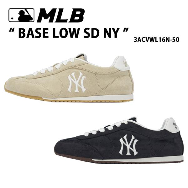MLB エムエルビー スニーカー BASE LOW SD NY シューズ ベースロー スエード Ne...
