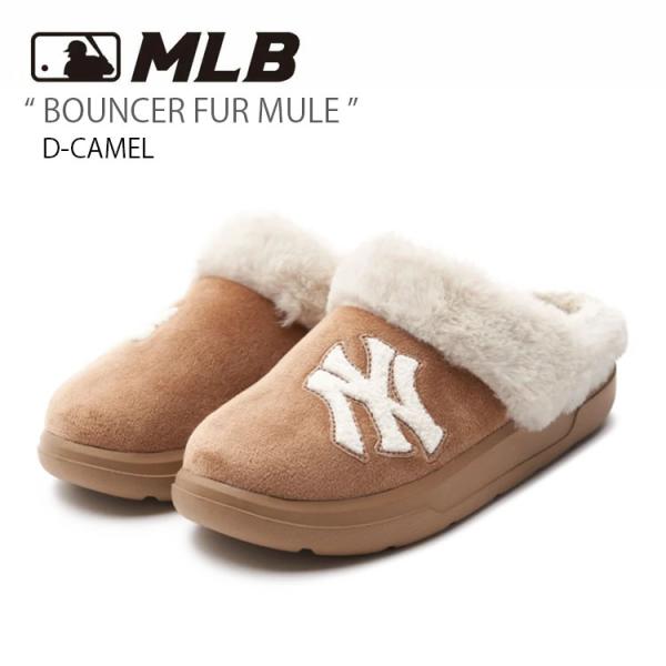 MLB エムエルビー レディース ミュール MLB BOUNCER FUR MULE D-CAMEL...