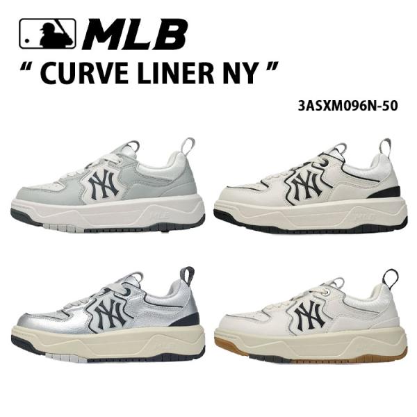 MLB エムエルビー スニーカー CURVE LINER NY カーブライナー NewYork Ya...