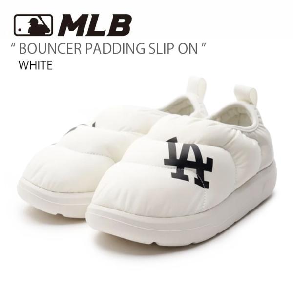 MLB エムエルビー スリッポン MLB BOUNCER PADDING SLIP ON WHITE...