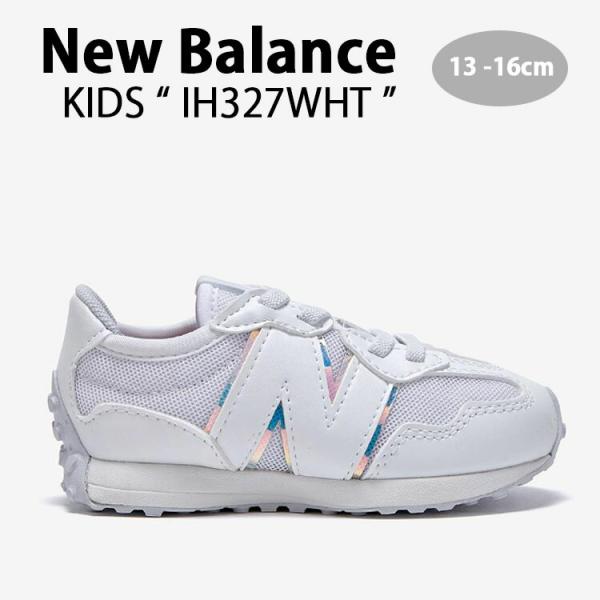 New Balance キッズ スニーカー NewBalance 327 WHITE キッズシューズ...