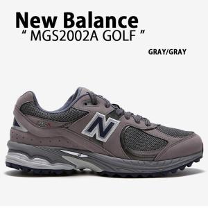 New Balance ニューバランス ゴルフ スニーカー MGS2002A GOLF GRAY シューズ ゴルフシューズ NEWBALANCEM2002 ニューバランスM2002 グレー レザー 本革｜a-dot