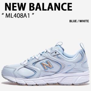 New Balance ニューバランス スニーカー NEWBALANCE ML408 ML408A1 BLUE WHITE シューズ ブルー ホワイト レディース 女性用｜a-dot