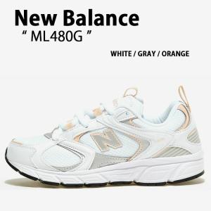 New Balance ニューバランス スニーカー ML408G NEWBALANCE M408 IVORY GRAY ORANGE シューズ  アイボリー グレー オレンジ ダッドシューズ メンズ レディース｜a-dot