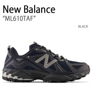 New Balance ニューバランス スニーカー ML610TAF BLACK ブラック シューズ レザー 本革 メンズ レディース｜a-dot