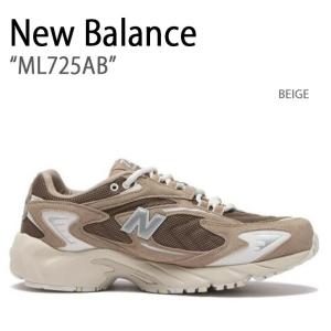 New Balance ニューバランス スニーカー ML725AB BEIGE ベージュ シューズ レザー 本革 メンズ レディース