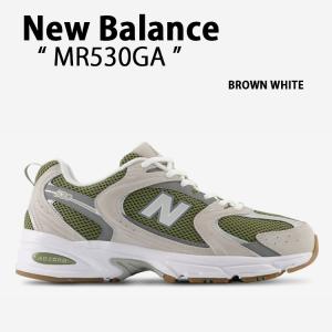 New Balance ニューバランス スニーカー MR530GA BROWN WHITE シューズ NewBalance530 ニューバランス530 ランニングシューズ ブラウン ホワイト｜a-dot