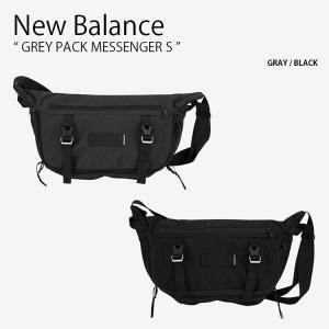 New Balance ニューバランス ショルダーバッグ GREY PACK MESSENGER S グレー パック メッセンシャー バッグ グレー ブラック メンズ レディース NBGCDFY602｜a-dot
