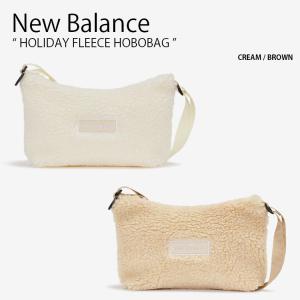 New Balance ニューバランス レディース ショルダーバッグ HOLIDAY FLEECE HOBOBAG ホリデー フリース ホーボーバッグ クロス バッグ ボア 女性用 NBGCECH101｜a-dot