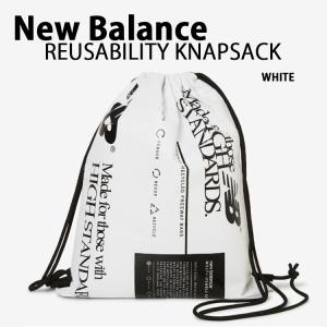 New Balance ニューバランス ナップサック REUSABILITY KNAPSACK スポーツバッグ リュックサック シューズバッグ ロゴバック NBGCECS902｜a-dot