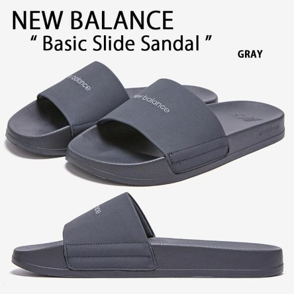 New Balance ニューバランス サンダル BASIC SLIDE SANDAL GRAY シ...