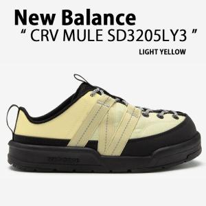 New Balance ニューバランス スニーカー ミュール スリッポン CRV MULE SD3205LY3 LIGHT YELLOW BLACK SD3205 シューズ イエロー アウトドアシューズ｜a-dot