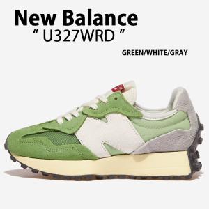 New Balance ニューバランス スニーカー U327WRD GREEN WHITE GRAY シューズ スエードアッパー NewBalance327 ニューバランス327 グリーン ホワイト｜a-dot