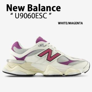 New Balance ニューバランス レディース スニーカー U9060ESC WHITE MAGENTA 90/60 ホワイト マゼンタ ニュアンスカラー くすみカラー メッシュアッパー