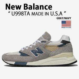 New Balance ニューバランス スニーカー U998TA GRAY NAVY MADE IN USA シューズ NEWBALANCE998 グレー ネイビー レザー スウェード 本革 メンズ レディース｜a-dot