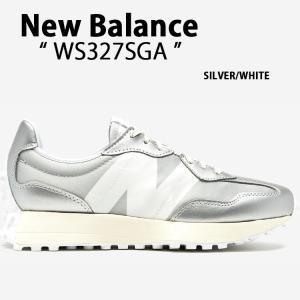 New Balance ニューバランス レディース スニーカー WS327SGA SILVER WHITE シューズ Glosy Pack NewBalance327 ニューバランス327 シルバー グロッシー｜a-dot