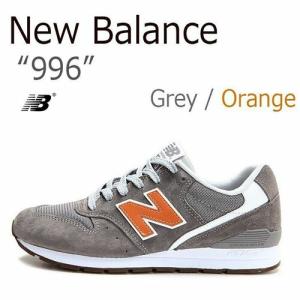 New Balance ニューバランス スニーカー 996 GRAY ORANGE グレー オレンジ...