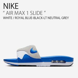 NIKE ナイキ シャワーサンダル AIR MAX 1 SLIDE エア マックス スライド FJ4007-100 ホワイト ブルー ブラック グレー メンズ レディース 男性用 女性用｜a-dot