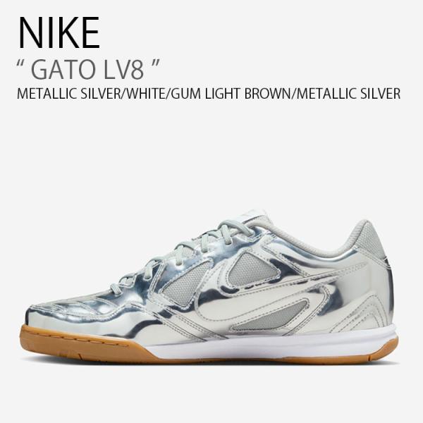 NIKE ナイキ スニーカー GATO LV8 IB3566-001 ローカット シルバー ホワイト...