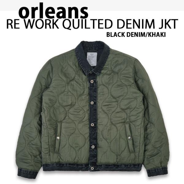 orleans キルティングジャケット orleans re work quilted black ...