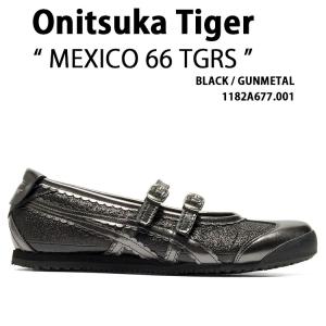 Onitsuka Tiger オニツカタイガー レディース スニーカー MEXICO 66 TGRS 1182A677.001 シューズ メキシコ66 BLACK ブラック パンプス メリージェイン 女性用