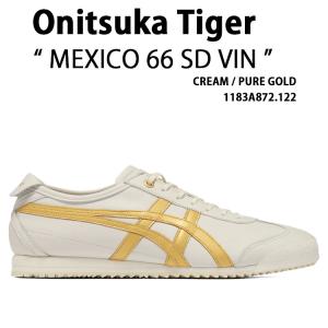 Onitsuka Tiger オニツカタイガー レディース スニーカー MEXICO 66 SD VIN 1183A872.122 シューズ メキシコ66SD ビンテージ CREAM GOLD クリーム ゴールド
