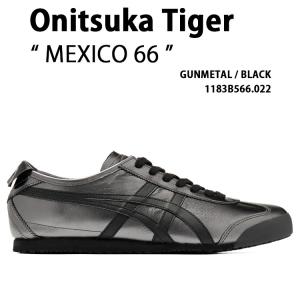 Onitsuka Tiger オニツカタイガー スニーカー MEXICO 66 1183B566.022 シューズ メキシコ66 GUNMETAL BLACK ガンメタル ブラック メンズ レディース