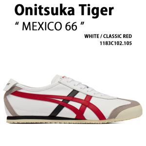 Onitsuka Tiger オニツカタイガー スニーカー MEXICO 66 1183C102.105 シューズ メキシコ66 WHITE RED ホワイト レッド メンズ レディース