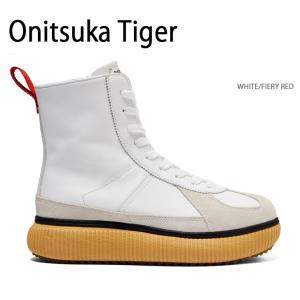 Onitsuka Tiger オニツカタイガー ブーツ DELECITY BOOT WHITE FIERY RED デレシティブーツ ホワイト ファイアリーレッド メンズ レディース 1183C158.100｜a-dot