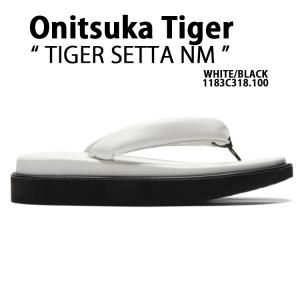 Onitsuka Tiger オニツカタイガー サンダル TIGER SETTA NM WHITE BLACK 1183C318.100 タイガー セッタ NM ホワイト ブラック NIPPON MADE ニッポンメイド