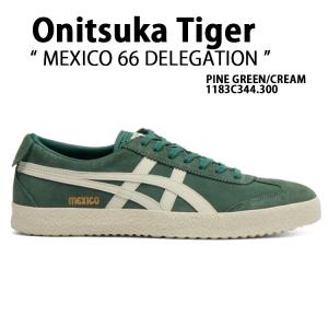 Onitsuka Tiger オニツカタイガー スニーカー MEXICO 66 DELEGATION PINE GREEN CREAM 1183C344.300 シューズ メキシコ デレゲーション パイングリーン クリーム