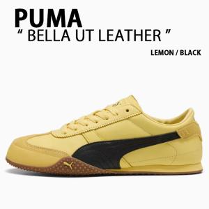 PUMA プーマ スニーカー BELLA UT LEATHER 402186-05 LEMON BLACK 