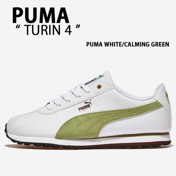 PUMA プーマ スニーカー TURIN 4 WHITE GREEN 403825-02 シューズ ...
