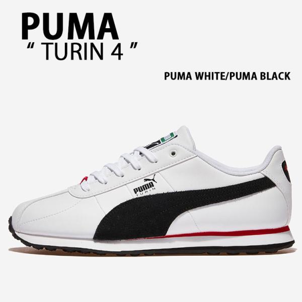 PUMA プーマ スニーカー TURIN 4 WHITE BLACK 403825-03 シューズ ...
