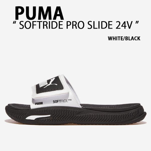 PUMA プーマ サンダル Soft Ride Pro Slide スライドサンダル WHITE B...