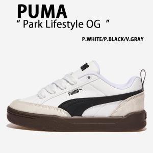 PUMA プーマ スニーカーPark Lifestyle OG PUMA WHITE PUMA BLACK VAPOR GRAY PKI39726201  プーマホワイト プーマブラック ベイパーグレー レディース メンズ｜a-dot