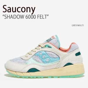 Saucony サッカニー スニーカー SHADOW 6000 FELT GREY MULTI S70717-1 シューズ シャドウ6000フェルト 本革 レザー メンズ レディース 男性用 女性用｜a-dot