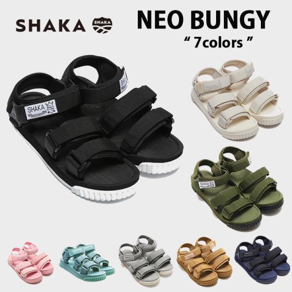 SHAKA サンダル シャカ サンダル NEO BUNGY ネオバンジー BLACK NATURAL...