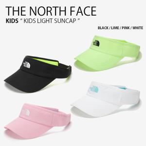 THE NORTH FACE ノースフェイス キッズ サンバイザー KIDS LIGHT SUNCAP ライト サンキャップ UVカット ロゴ アウトドア 屋外活動 軽量  子供用 NE3CN02｜a-dot