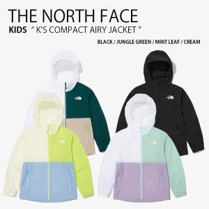 THE NORTH FACE ノースフェイス キッズ マウンテンパーカー K'S COMPACT AIRY JACKET ライトアウター ジップアップ 男の子 女の子 子供用 NJ3LN08S/T/U/V｜a-dot