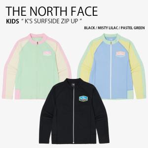 THE NORTH FACE ノースフェイス キッズ ラッシュガード K'S SURFSIDE ZIP UP サーフサイド ジップアップ ジャケット 水着 スイムウェア 子供用 NJ5JQ04S/T/U｜a-dot