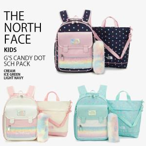 THE NORTH FACE ノースフェイス キッズ リュック K'S G'S CANDY DOT SCH PACK ガールズ キャンディ ドット スクール パック リュックサック 子供用 NM2DS02R/S/T