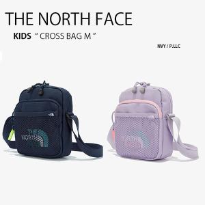 THE NORTH FACE ノースフェイス キッズ KIDS CROSS BAG M バッグ ポーチ 肩掛け ネイビー パステル パープル キッズ NN2PM61｜a-dot