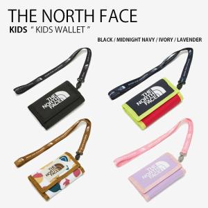 THE NORTH FACE ノースフェイス キッズ 財布 KIDS WALLET ウォレット 折りたたみ コインケース ネックストラップ ベルクロ 子供用 男の子 女の子 NN2PN56R/S/T/U｜a-dot