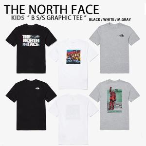 THE NORTH FACE ノースフェイス キッズ Tシャツ B S/S GRAPHIC TEE グラフィック ビッグロゴ バッグロゴ ショート スリーブ ティーシャツ 半袖  NT7UN21｜a-dot