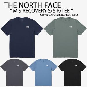 THE NORTH FACE Tシャツ M'S RECOVERY S/S R/TEE リカバリー 半袖Tシャツ ロゴT ベーシックフィット NAVY KHAKI CHARCOAL BLUE BLACK 半袖 NT7UQ06A/B/C/D/E