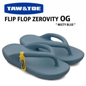 TAW＆TOE トー＆トー サンダル FLIP FLOP ZEROVITY OG MISTY BLUE フリップフロップ 一体型サンダル 一体形成 ブルー 室内 野外 疲労防止 柔らか 軽量｜a-dot