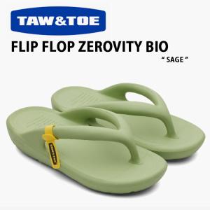 TAW ＆ TOE トー＆トー サンダル FLIP FLOP ZEROVITY BIO SAGE フリップフロップ 一体型サンダル 一体形成  シャワーサンダル スライドサンダル ZFFSAA-J｜a-dot